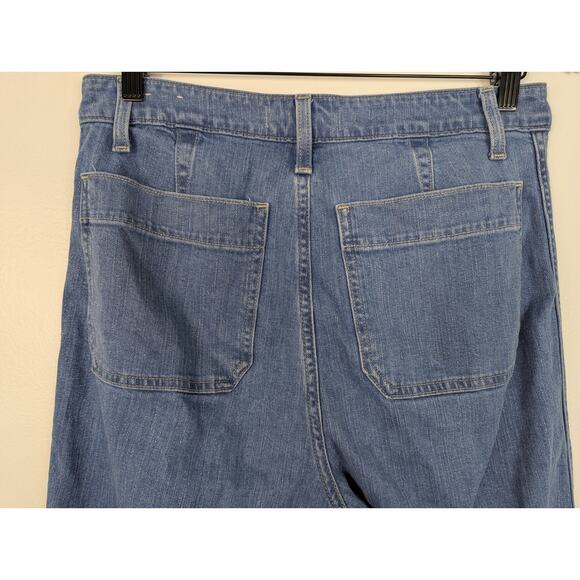 Madewell Emmett Wide Leg Crop Jean in Langston Wash - Picture 6 of 8